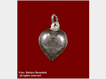 Ciondolo in argento 925 a forma di cuore degli ann